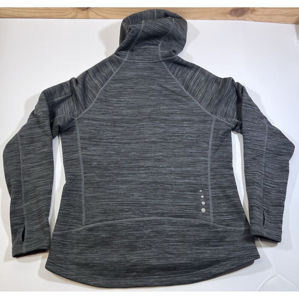 LL Bean Primaloft ThermaStretch Full Zip Gray Performance Hoodie Women's Large - Picture 11 of 11